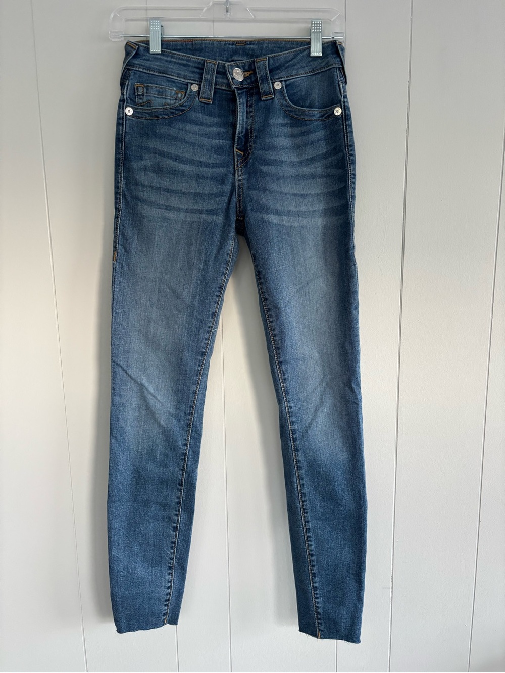 True Religion Women's Dark Wash Skinny Jeans